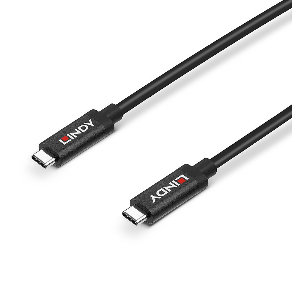 Kabllo LINDY USB 3.2 Gen 2, USB-C në USB-C, 5m, e zezë
