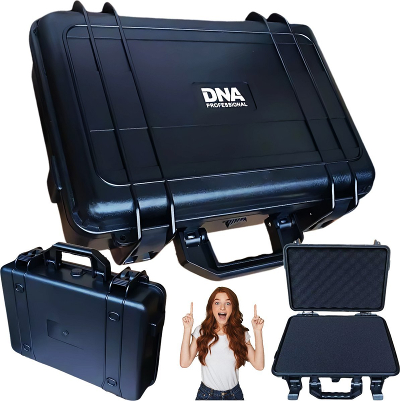Valixhe mbrojtëse DNA CASE IP65, 38x29x11.8cm, e papërshkueshme nga uji, e zezë