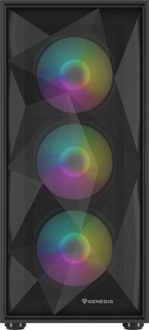 Kasë Genesis Diaxid 605 ARGB, e zezë, Midi Tower