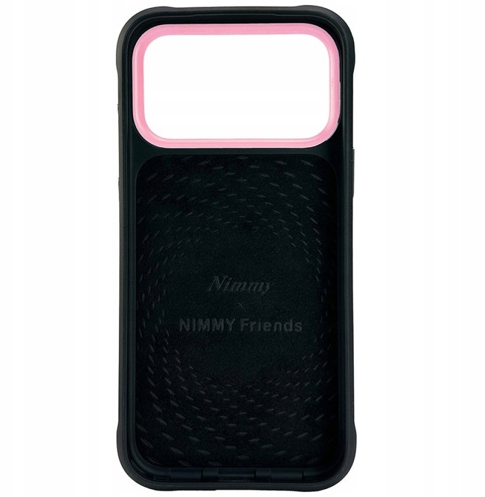 Mbrojtëse telefoni Nimmy Case Glasses Cool Cat, për iPhone 17 Pro, e zezë