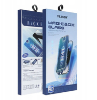 Xham mbrojtës Veason 6D Pro për iPhone 16 Pro Max, me aplikator, i zi