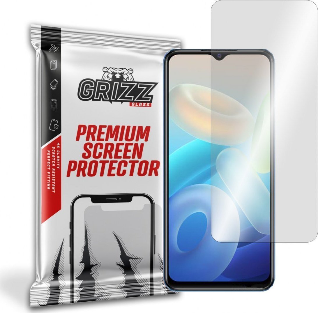 Xham mbrojtës hibrid GrizzGlass për Vivo Y75 5G, transparencë e lartë, anti gërvishtje