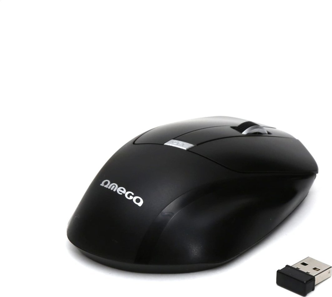 Maus wireless Omega OM216, 1600 DPI, 2.4GHz USB nano, i zi
