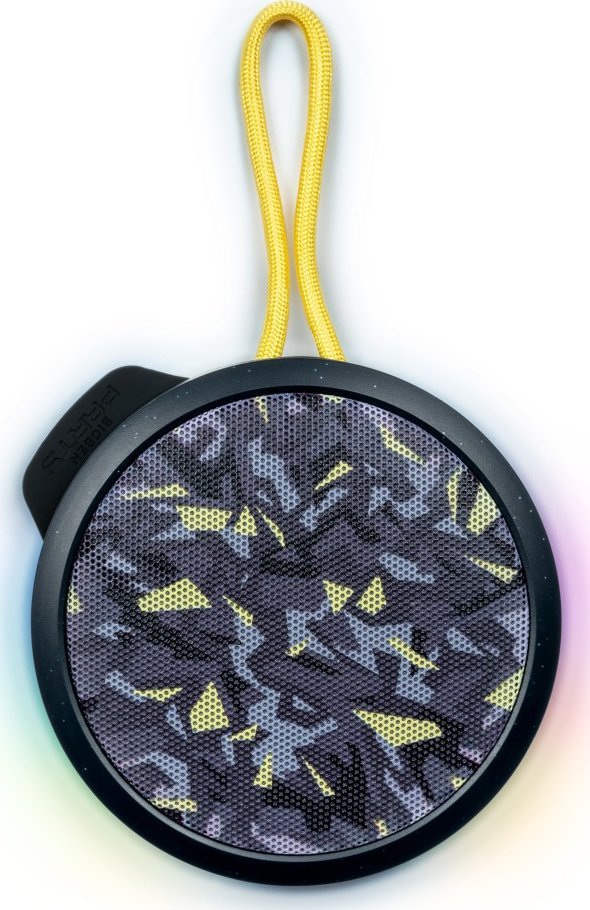 Altoparlant Bluetooth BigBen Party Nano, 15W, IP54, camo i zi e verdhë