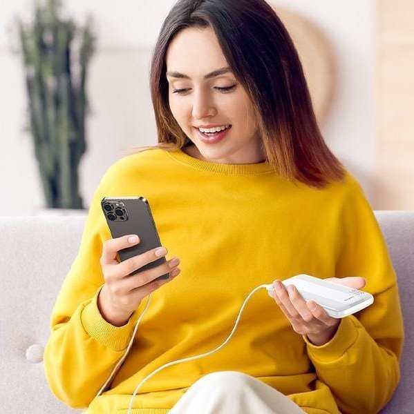 Powerbank Awei P20K, 10000mAh, 2x УСБ, црн