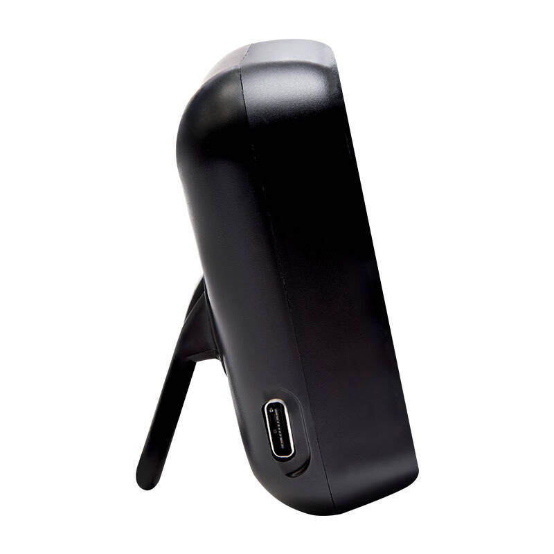 Sensor temperature dhe lagështie Shelly Plus H&T Gen.3, Wi‑Fi, Bluetooth, i zi mat