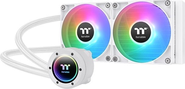 Ftohës uji për procesor Thermaltake TH240 V2 ARGB, radiator 240 mm, komplet AIO, i bardhë