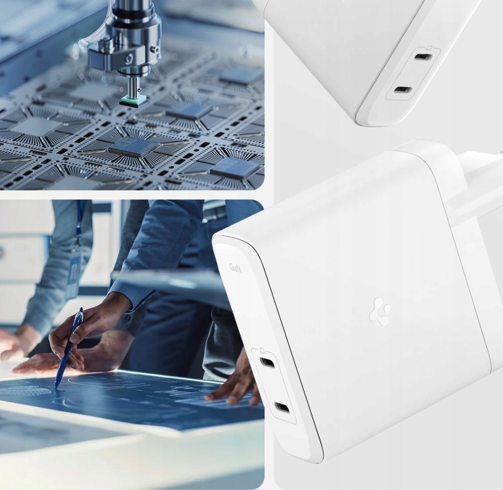 Karikues rrjeti Spigen ArcStation Pro GaN 1402, 140W, 2 porta, i bardhë