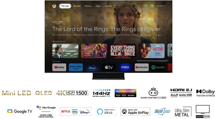 Televizor TCL 85C805, 85" (214cm), 4K UHD, i zi
