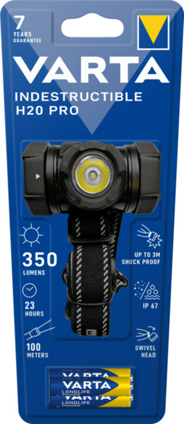 Llambë koke VARTA Indestructible H20 Pro