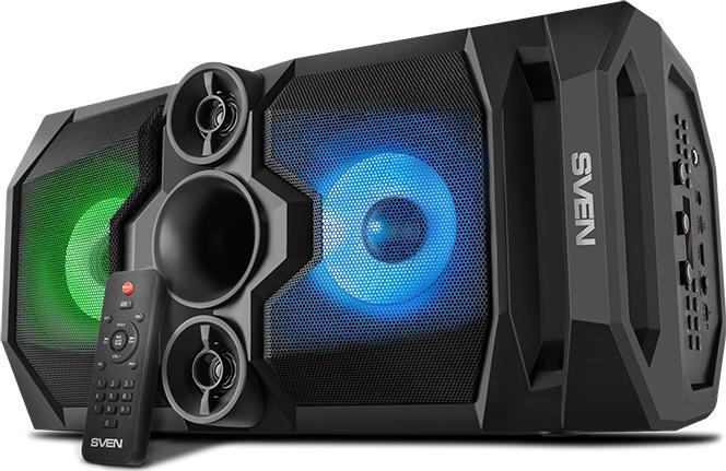 Altoparlant Bluetooth Sven PS-655, portabël, me drita LED, i zi