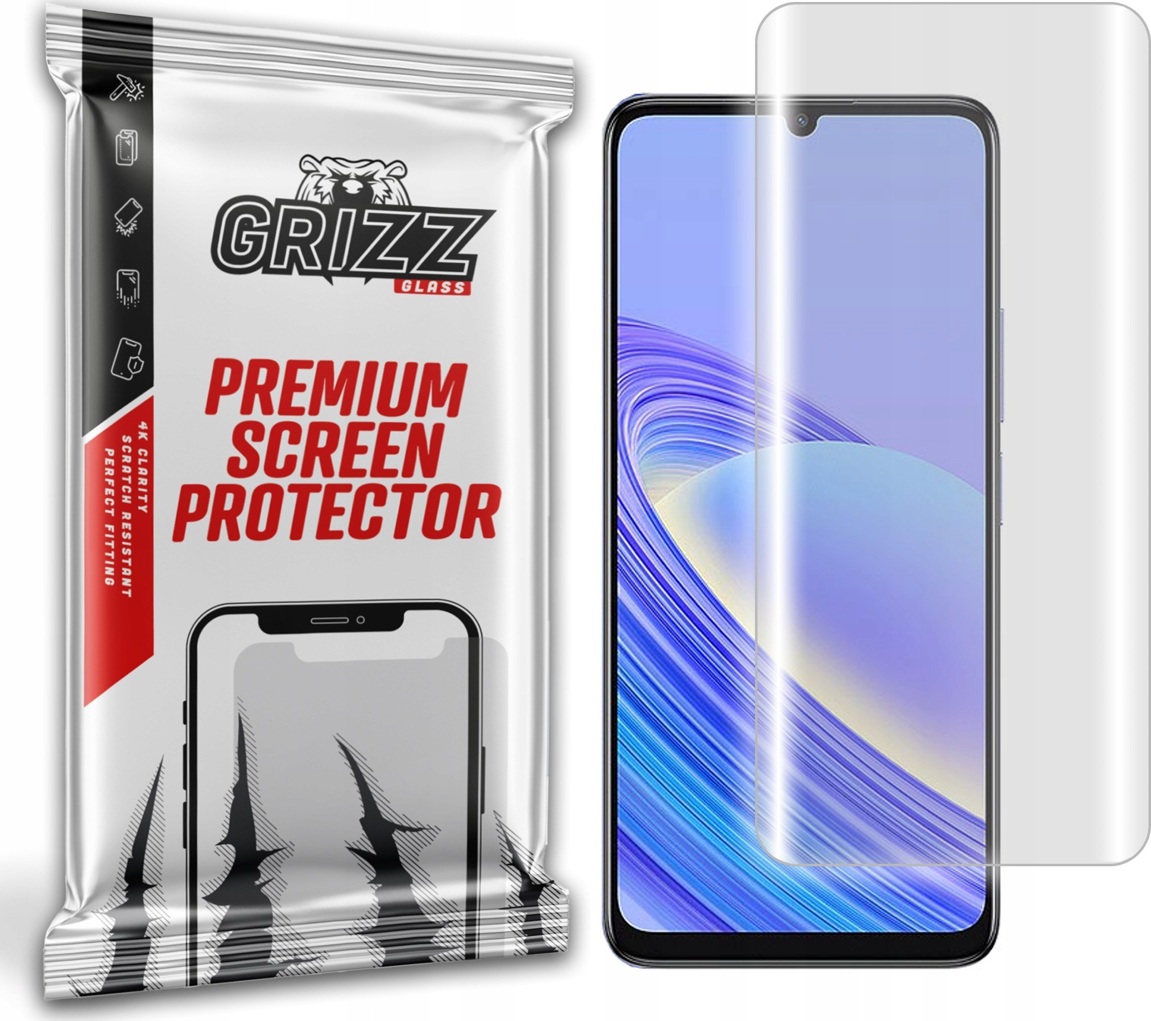 Mbrojtëse ekrani GrizzGlass Hydrofilm, hidrogel, për TCL 40 SE, transparente