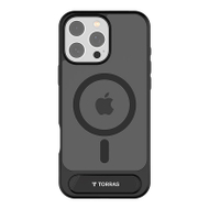 Mbulesë telefoni Torras Pstand Series për iPhone 16 Pro Max, MagSafe, me këmbë qëndrimi, e zezë