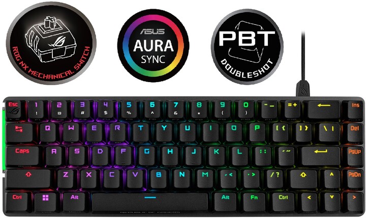Тастатура ASUS ROG Falchion Ace, NX RED, US