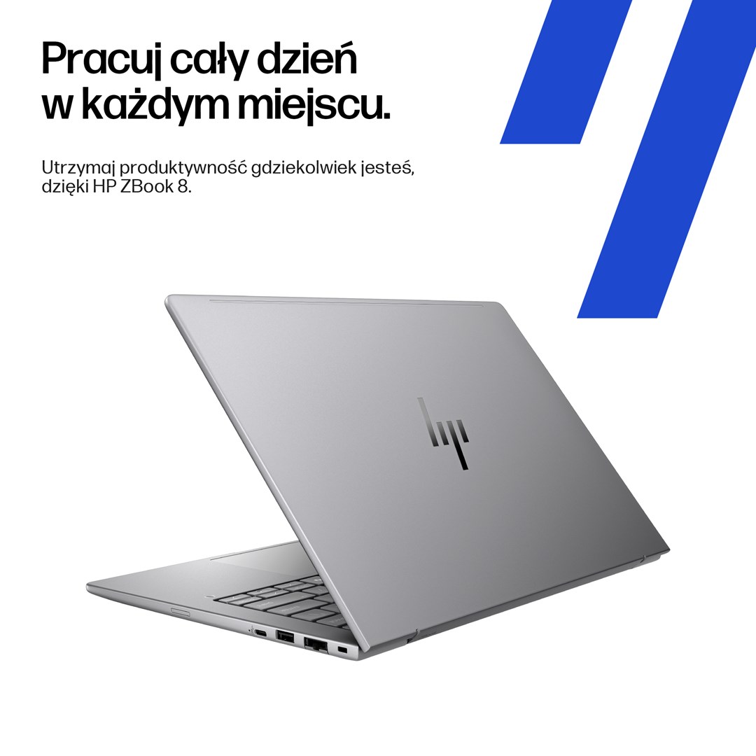Laptop HP ZBook 8 G1ak Copilot+, AMD Ryzen 7 PRO, 32GB RAM, 1TB SSD, 14", argjendtë
