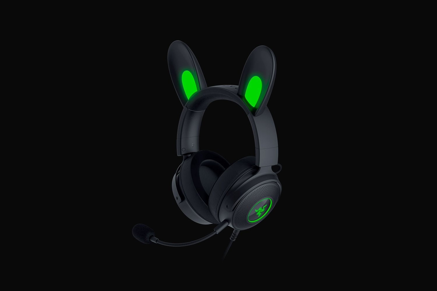 Слушалки Razer Kraken V2 Pro Kitty Edition, жични, црни