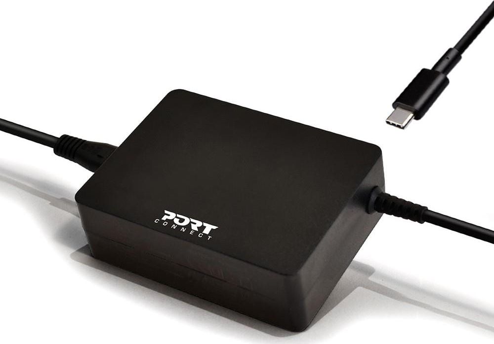 Karikues USB C Port Designs 900098 EU, 90W, për ambiente të brendshme, i zi