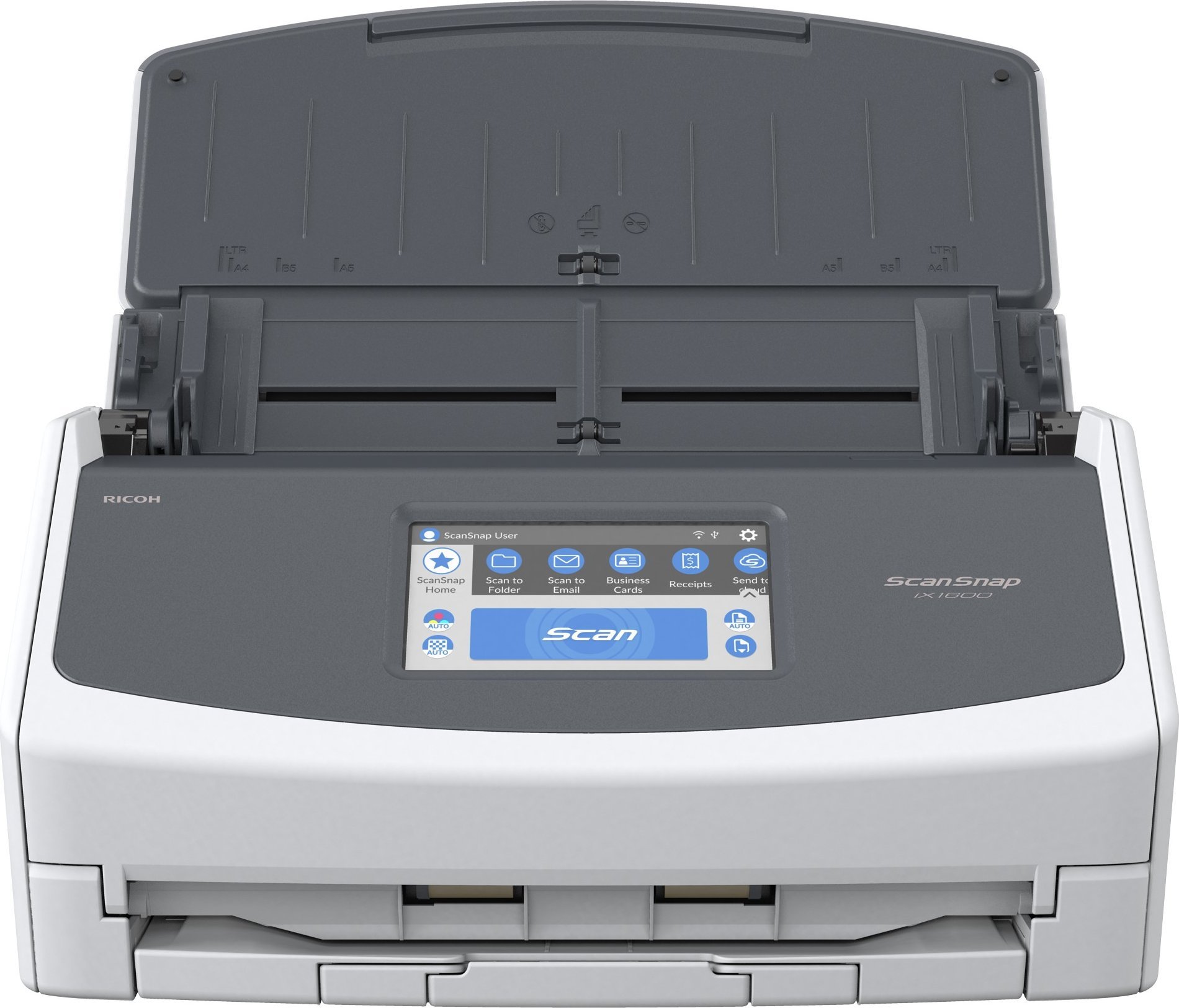 Skaner dokumentesh Fujitsu ScanSnap iX-1600, Wi-Fi, me ekran me prekje, i zi