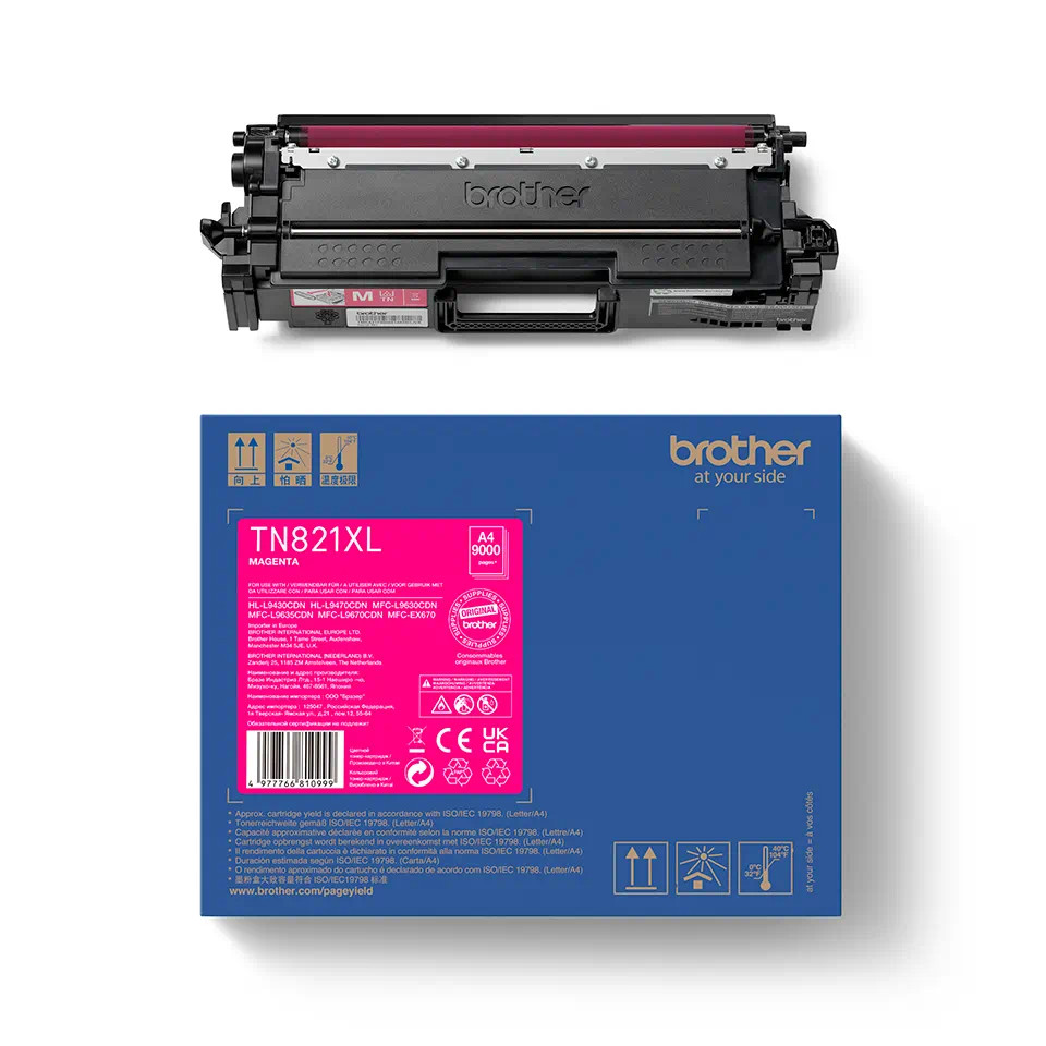 Toner për printer Brother TN-TN821XLM, 9000 faqe, magneta