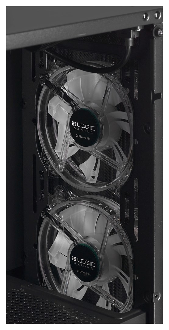 Kutia kompjuterike Logic Concept Atos, Micro ATX, ARGB, e zezë