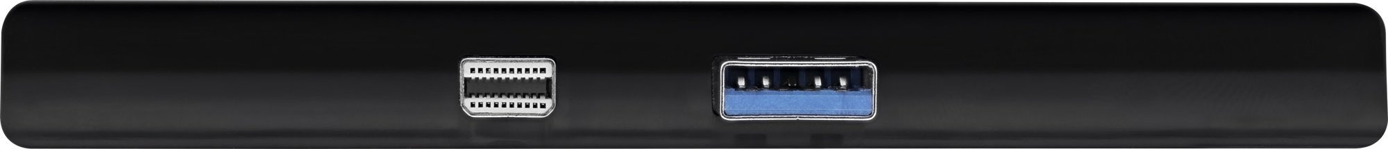 Docking station Inline MultiHub, USB 3.2 Gen1, Mini DisplayPort në HDMI, për Surface Pro, i zi