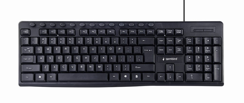 Tastierë universale Gembird KB-UM-107, USB, e zezë