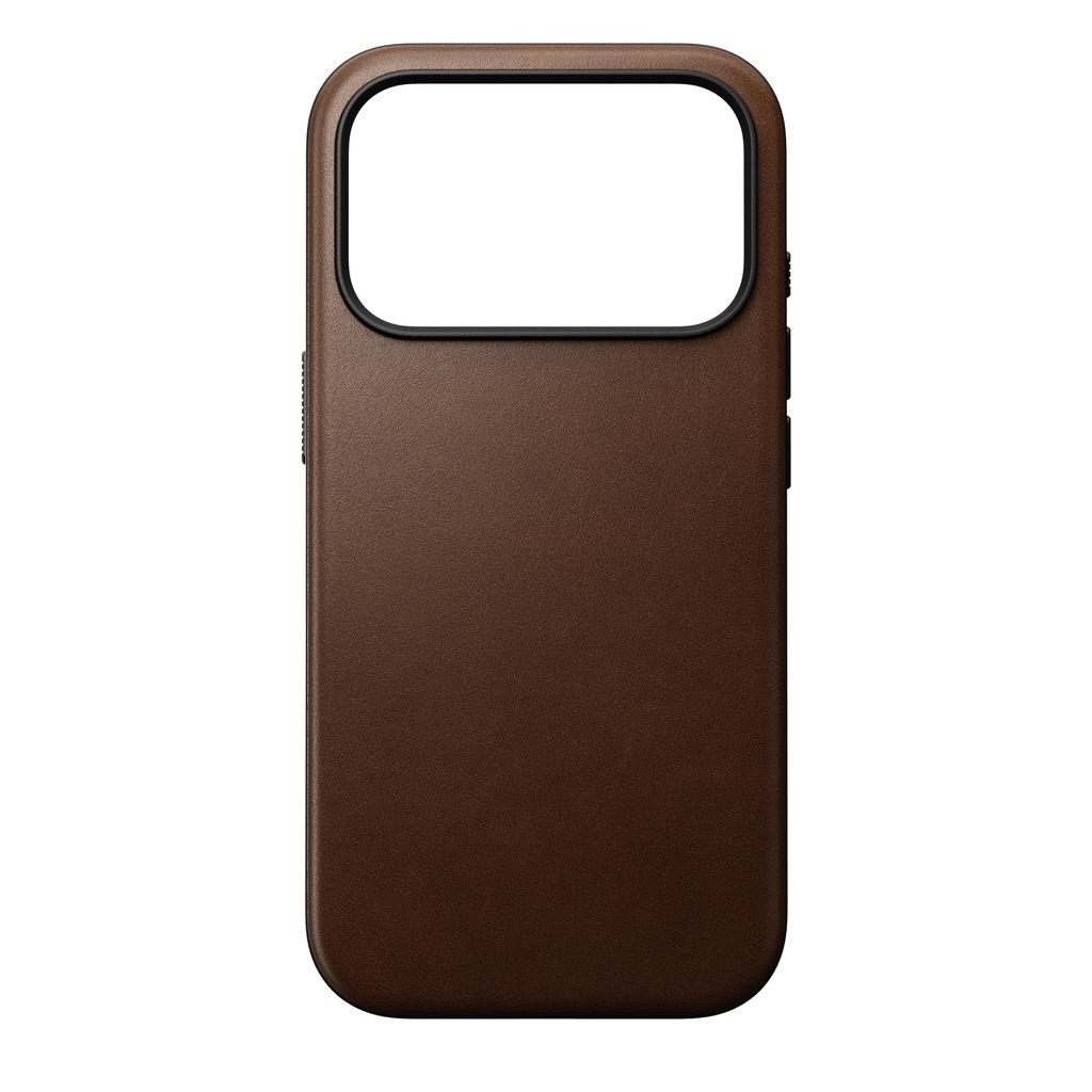 Mbrojtëse telefoni Nomad Modern Leather Case për iPhone 17 Pro, lëkurë, MagSafe, kafe