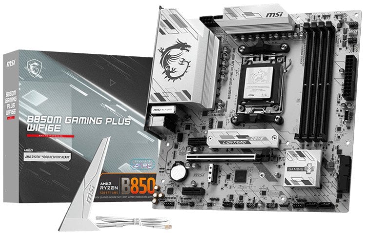 Pllakë amë MSI B850M Gaming Plus, AMD B850 Socket AM5, Micro ATX, me WiFi 6E