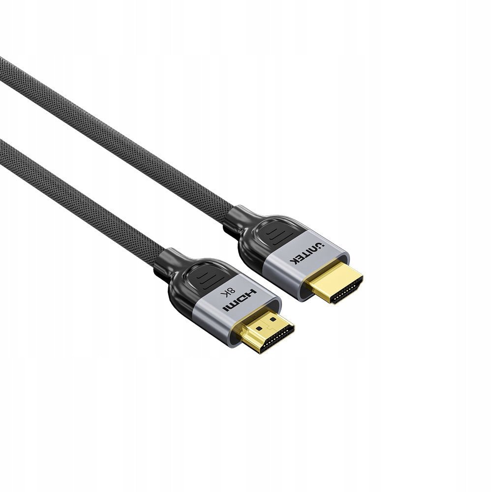 Kabllo HDMI Unitek 2.1 LUX Braid, 1m, 8K, i zi