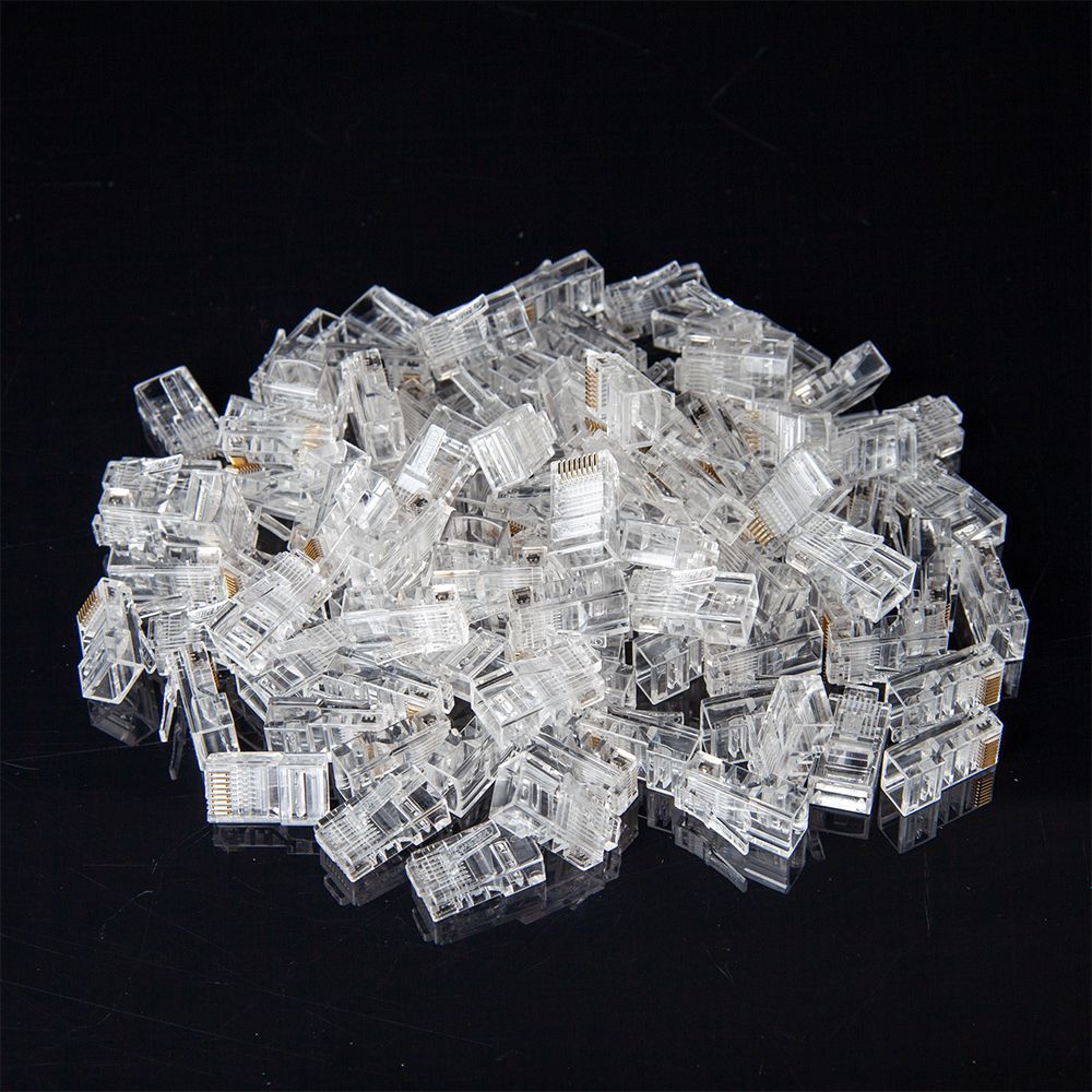 Fishe rrjeti Unitek Modular Plug RJ45 Cat 5e Y-OT18TP, paketim 100 copë, transparente