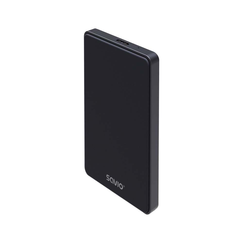Kuti e jashtme Savio AK-65, për HDD SSD 2.5", USB, e zezë