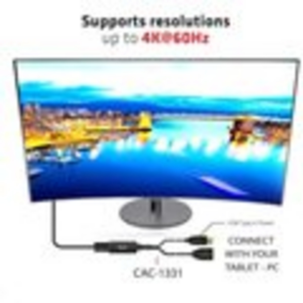 [OUTLET] Kabllo Club3D HDMI - DisplayPort 1.2, 25 cm, e zezë