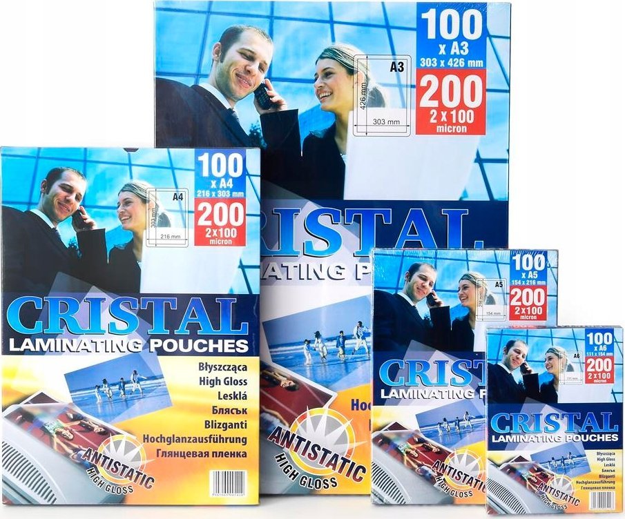 Ламинатни фолии Argo Anti-static, 60x95mm, 125 mic, 100 парчиња