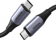 Kabllo USB Ugreen USB C në USB C, 1 m, 100W, gri