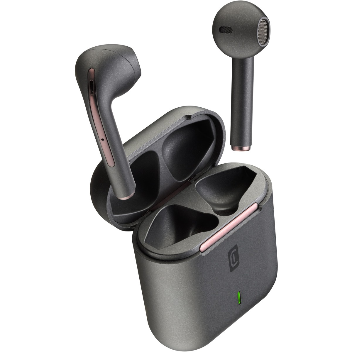 Dëgjuese Buds Cellularline tuck bttucktwsk, wireless, Mic, të zeza