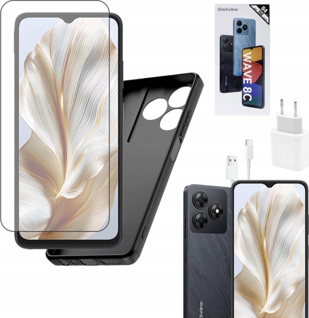 Телефон Blackview WAVE 8C, 6.56\", 6GB RAM, 64GB, црн
