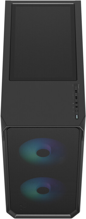 Kasë kompjuteri Fractal Design Focus 2 RGB Black TG Clear Tint