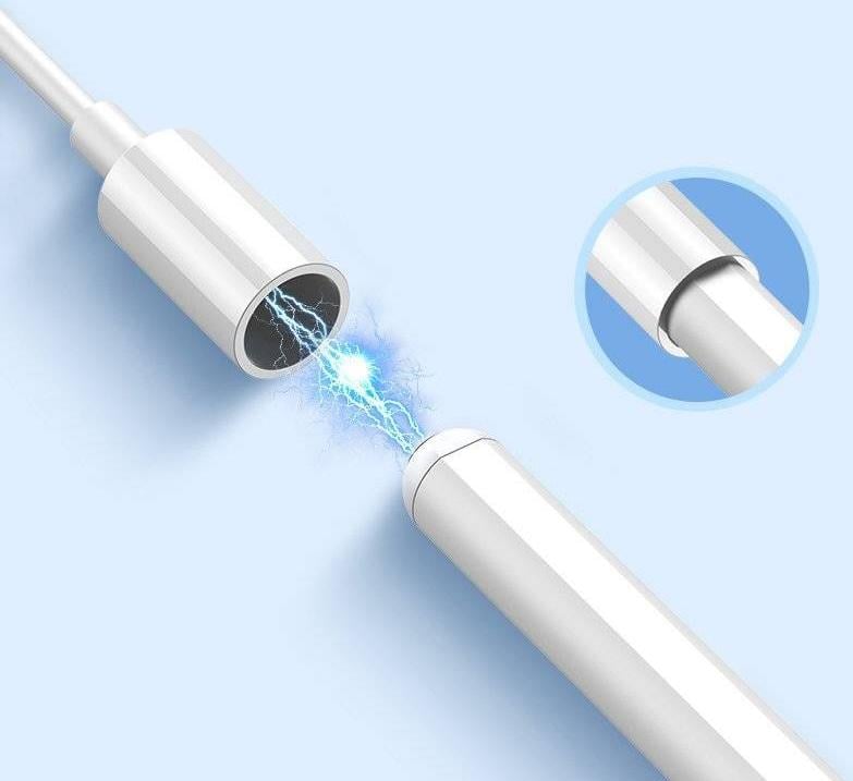 Stilolaps kapacitiv për iPad Choetech HG04, karikim magnetik, i bardhë