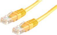 Kabllo rrjeti Roline Cat5e, 1m, RJ45 mashkull mashkull, e verdhë