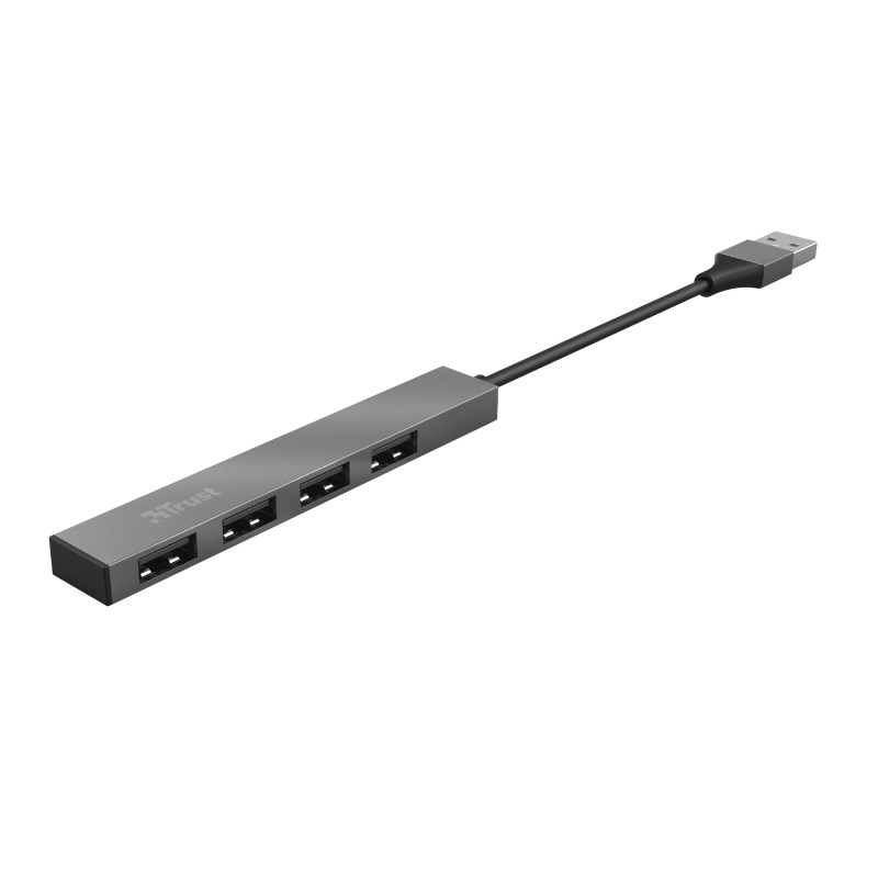 USB Hub Halyx Aluminium, 4 porte, e zezë