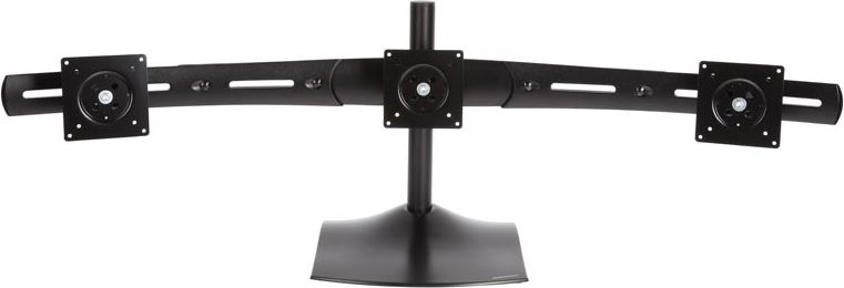 Stand tavoline për 3 monitorë Ergotron DS100, deri 21", i zi