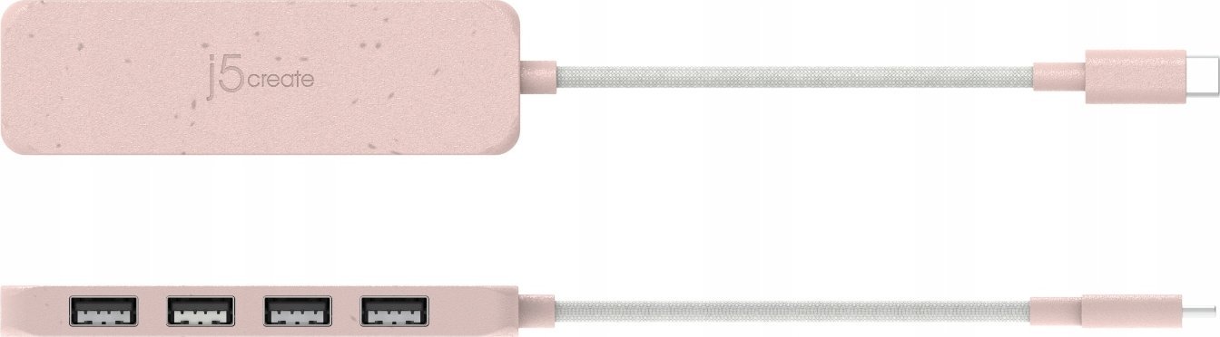 Hub USB C J5create JCH4, 4 porta USB A, 10Gbps, gri