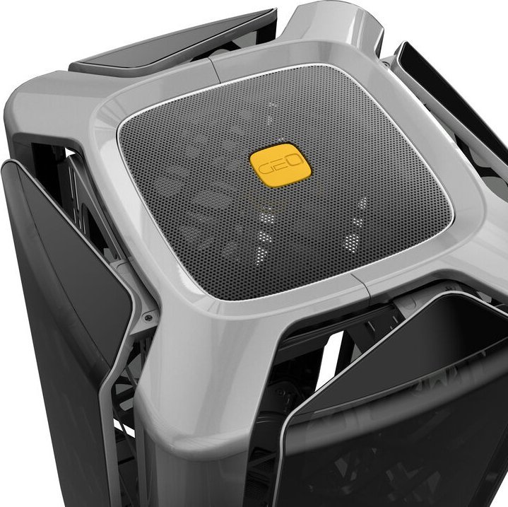 Kuti kompjuteri Geometric Future M2 The ARK, MATX Mini ITX, xham gri
