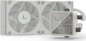 Ftohës procesori me ujë Valkyrie V240 Lite, 240 mm, all in one, i bardhë
