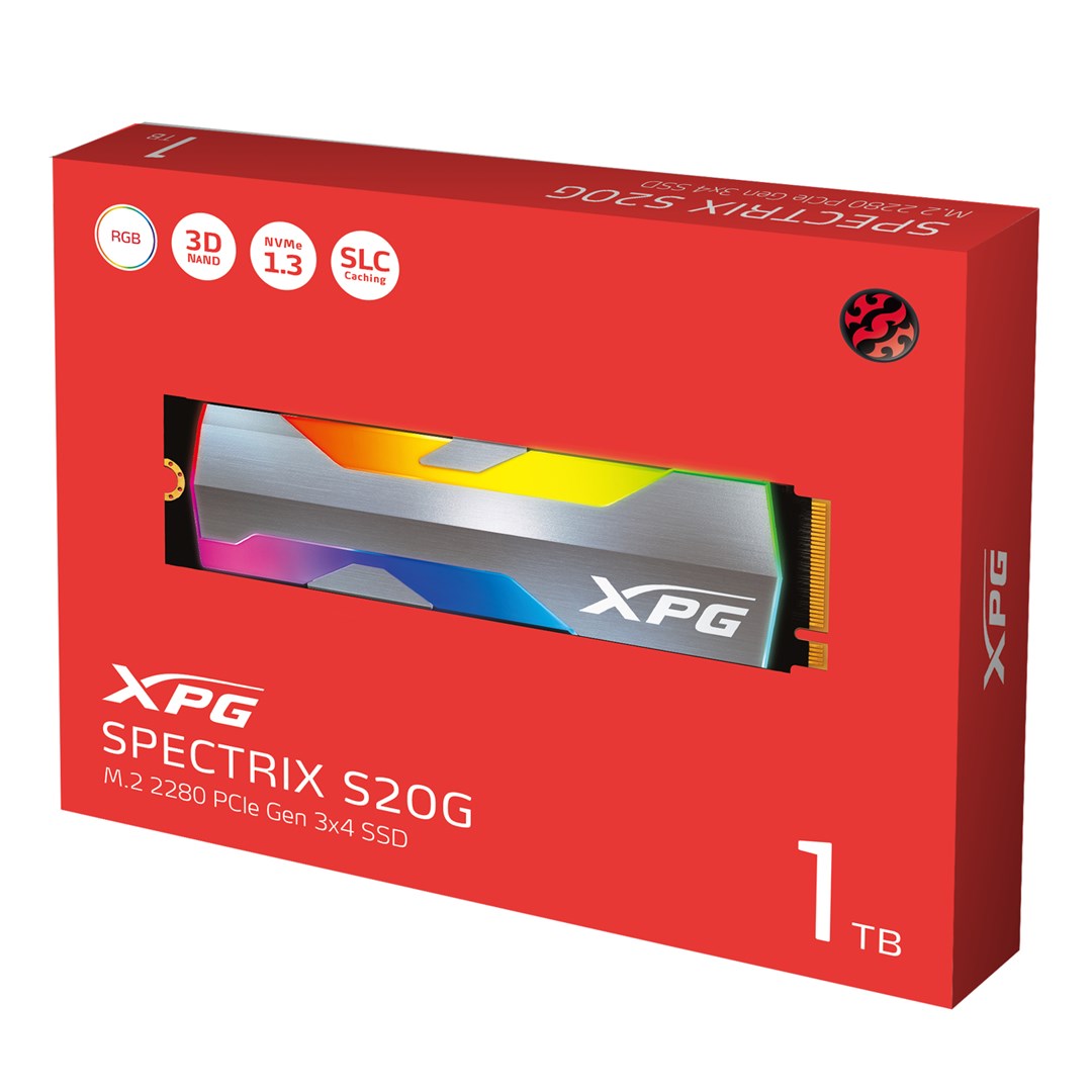 Disk SSD XPG SPECTRIX S20G, 500GB, M.2 NVMe