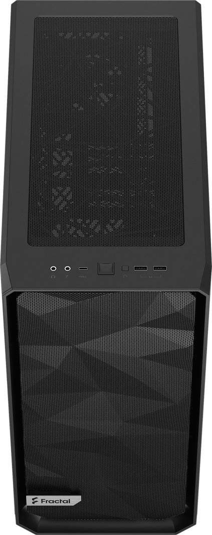 Kasë Fractal Design Meshify 2 Compact Solid, e zezë, Midi Tower