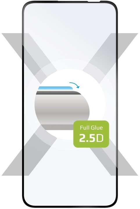 Xham mbrojtës FIXED Full-Cover për Samsung Galaxy A54 5G, i zi