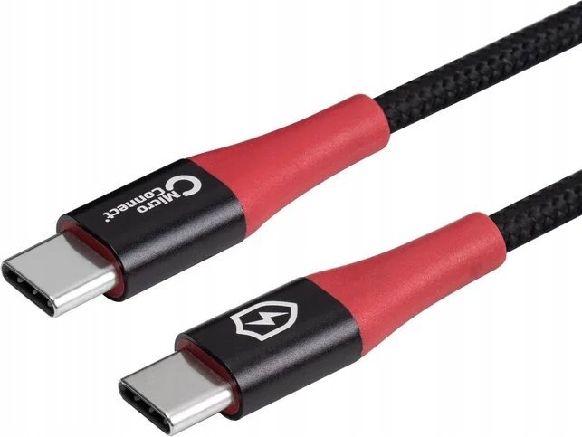 Kабел USB MicroConnect USB C во USB C, 1.5 m, 3 A, црн