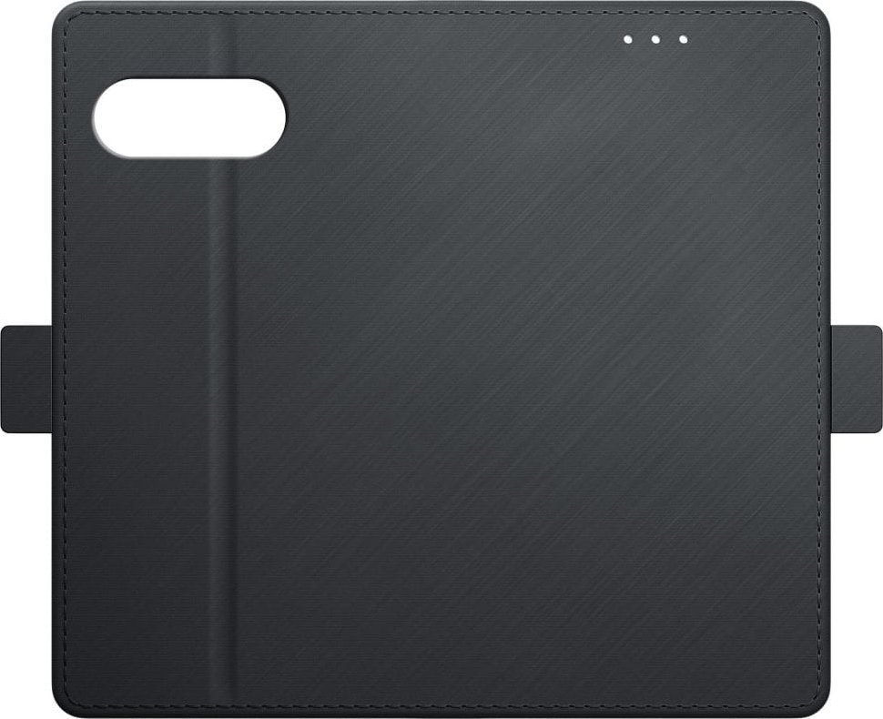 Këllëf portofol 3mk Wallet Case për Google Pixel 9a, najlon dhe TPU, me magnet, i zi