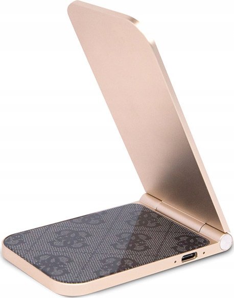 Karikues wireless tavoline Guess Magnetic Desk Charger MagSafe, 15W, USB C, argjent